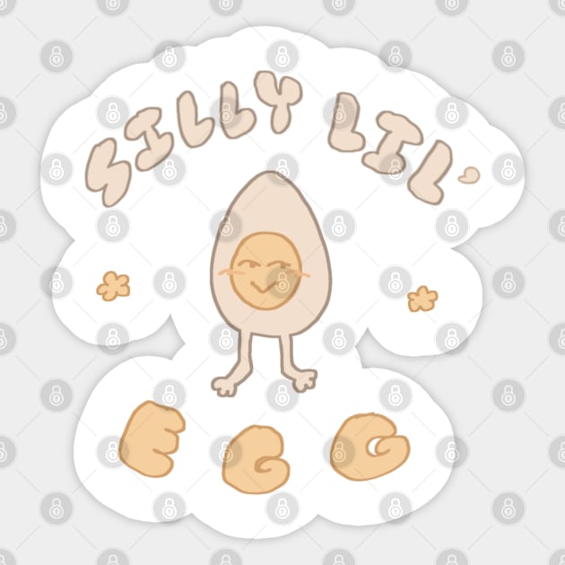 Silly Lil' Egg Sticker by YumeRabbet